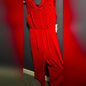 Red Polka Dot Jumpsuit